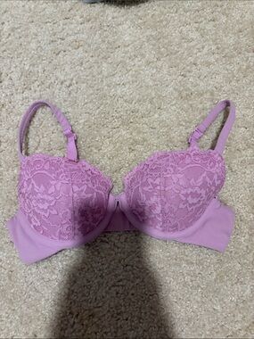 Women's Lace Push-Up Bra - Pink